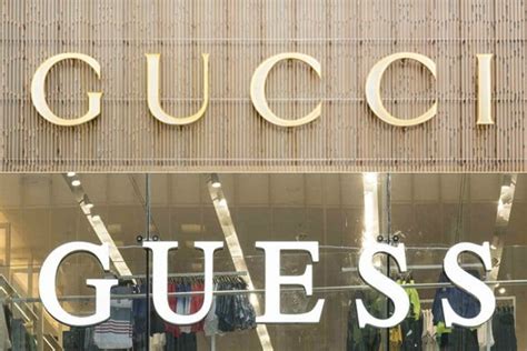 gucci logo vs guess logo|guess and gucci trademark battle.